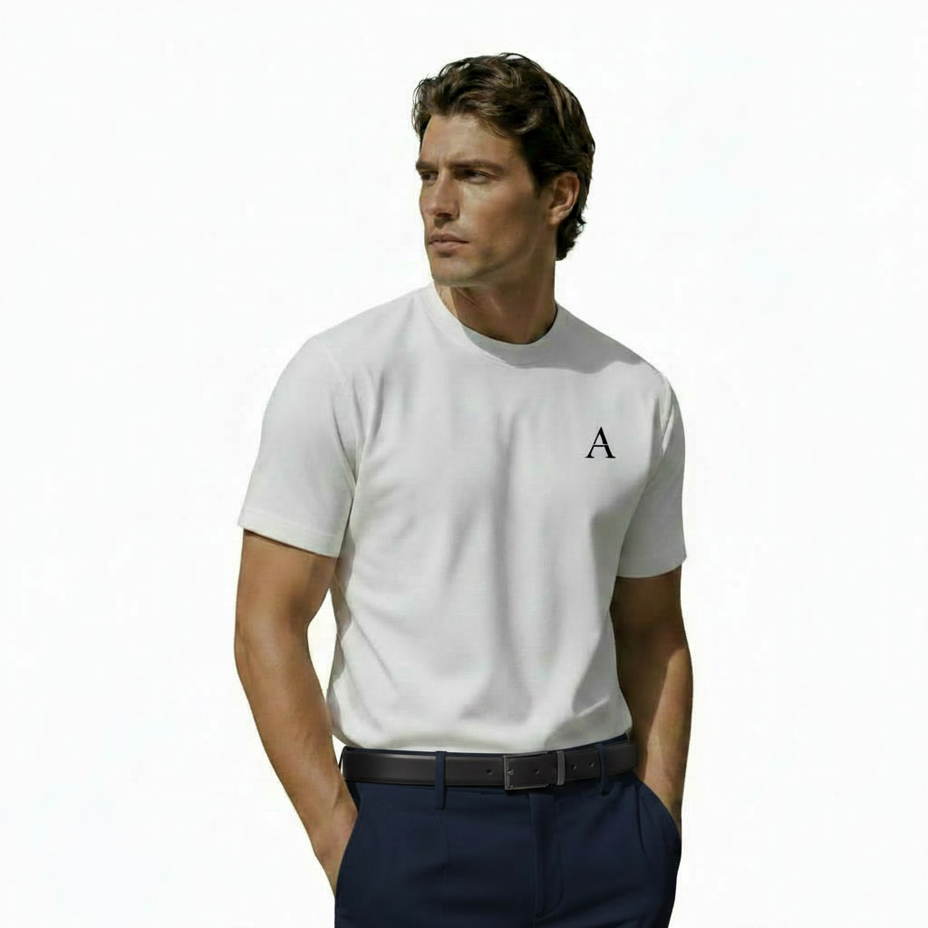 bluelogowhitetshirt
